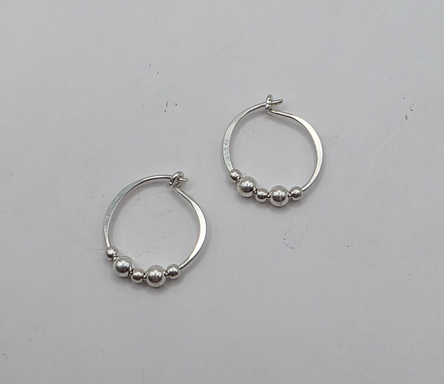 Sterling Silver Medium Hoop Earrings