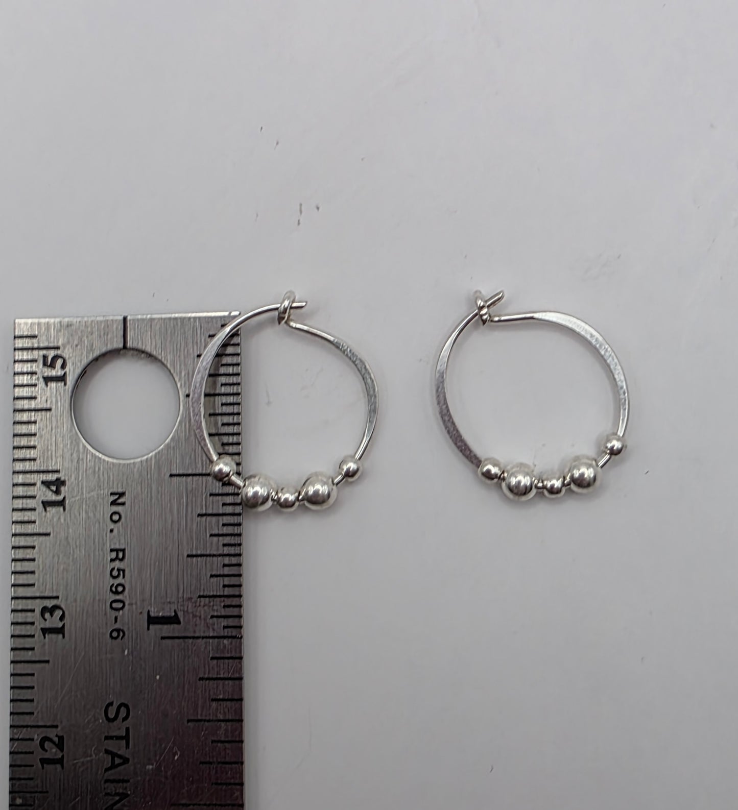 Sterling Silver Medium Hoop Earrings