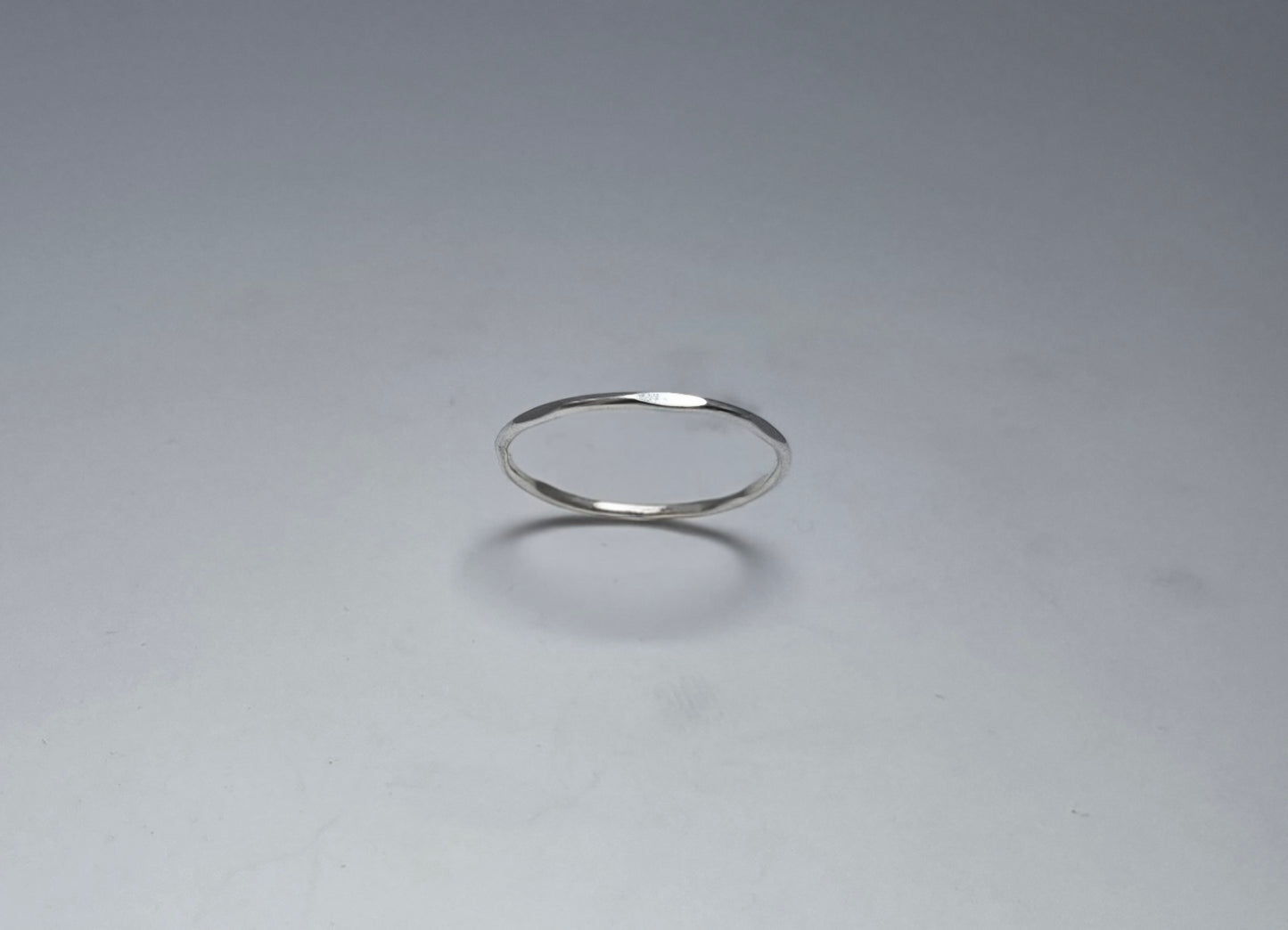 Sterling Silver hammered ring