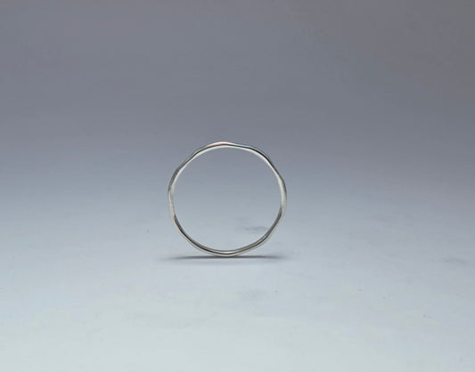 Sterling Silver hammered ring