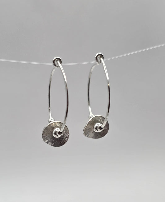 Sterling Silver Large Hoop Earrings