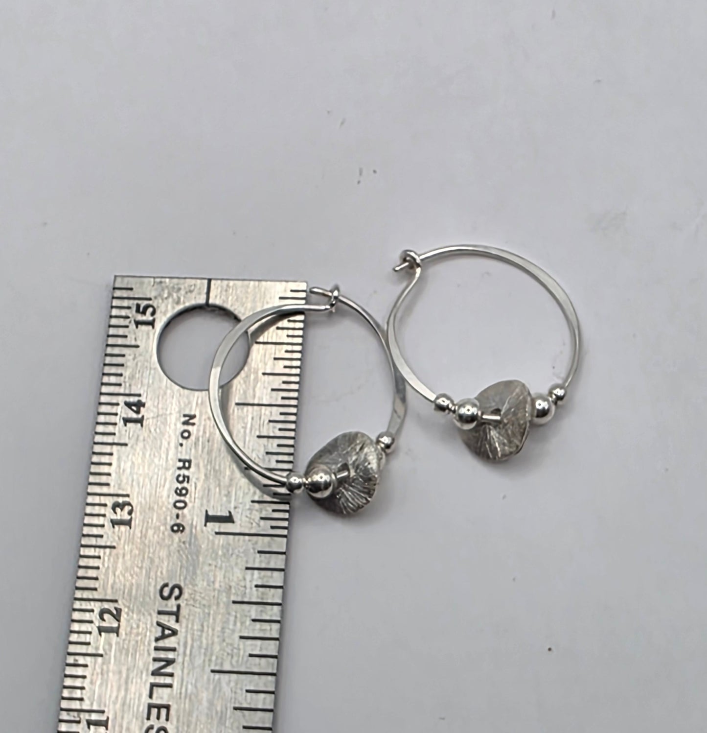 Sterling Silver Large Hoop Earrings