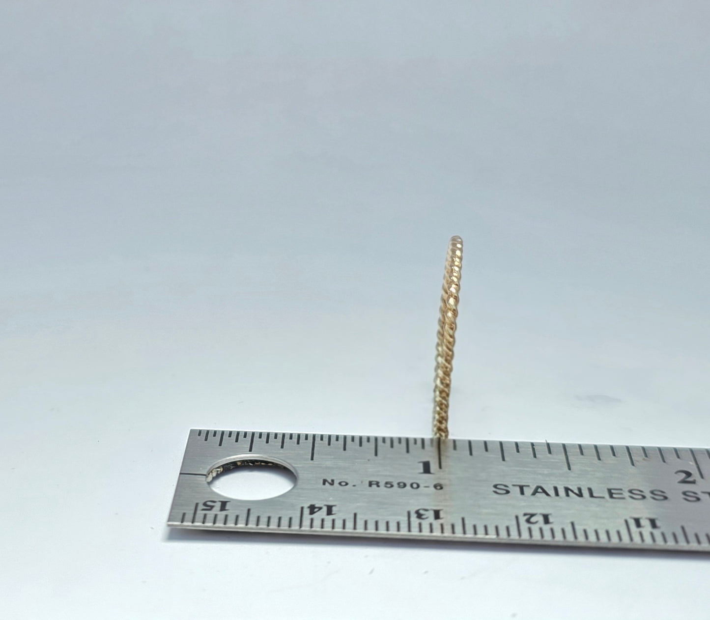 14 kt gold filled textured wire ring