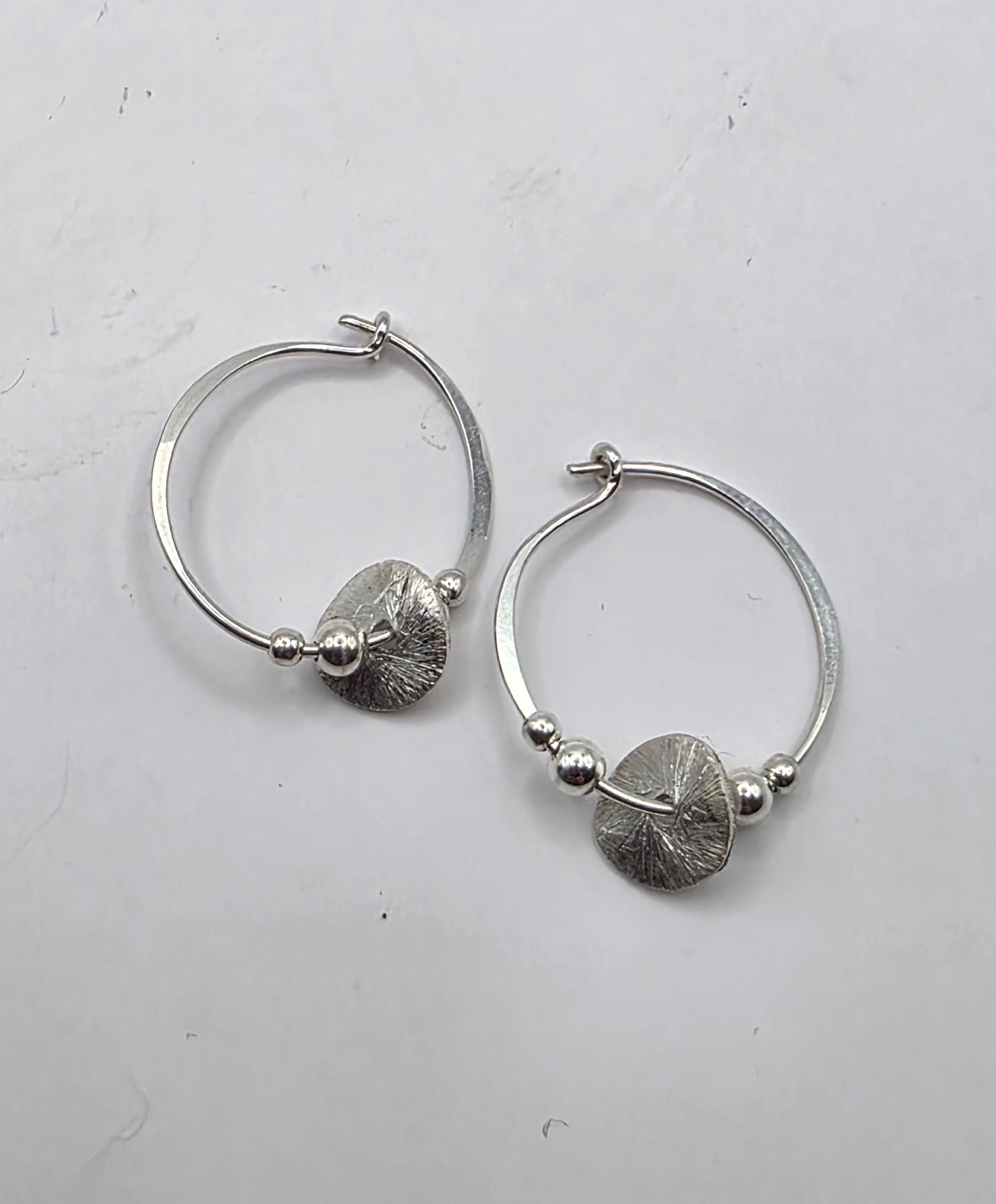 Sterling Silver Large Hoop Earrings